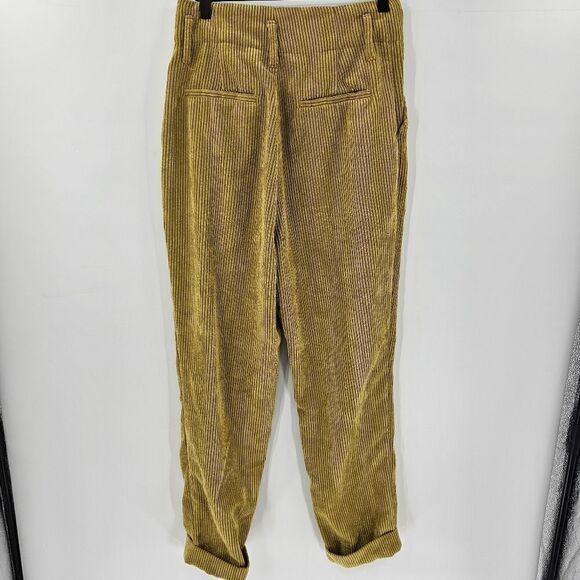 Wild fable corduroy pants yellow mustard small straight leg - Picture 2 of 4